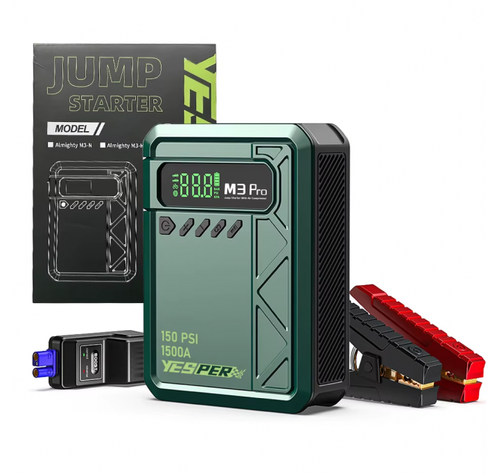 Пусковое устройство YESPER M3 PRO 10000 мАч с компрессором
