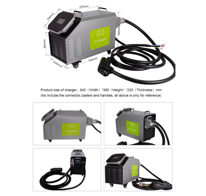 Портативное зарядное устройство для электромобилей 15kw CCS CHAdeMO GBT 380V