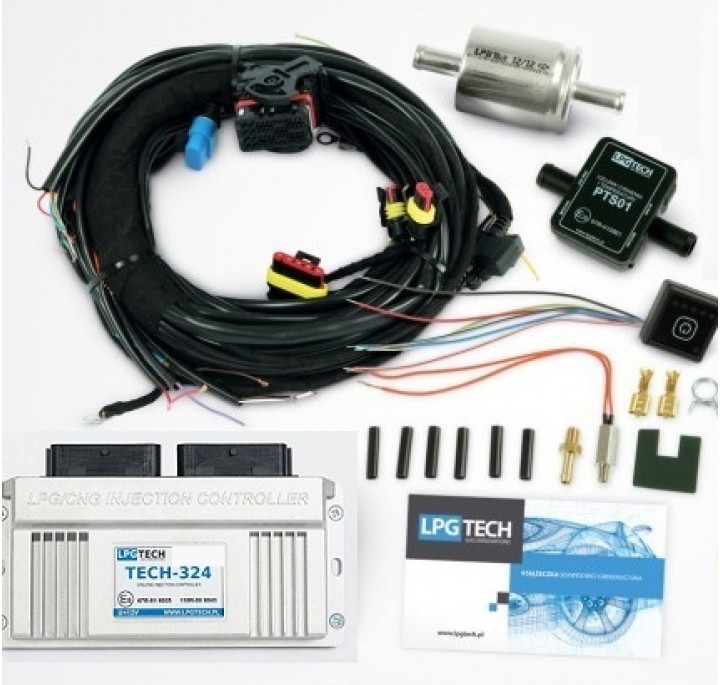 Комплект ГБО LPGTECH 324 4 цил.,(без ред, без форсунок)
